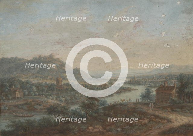 Landscape with the River Main, 18th century. Creator: Jakob Burgi.