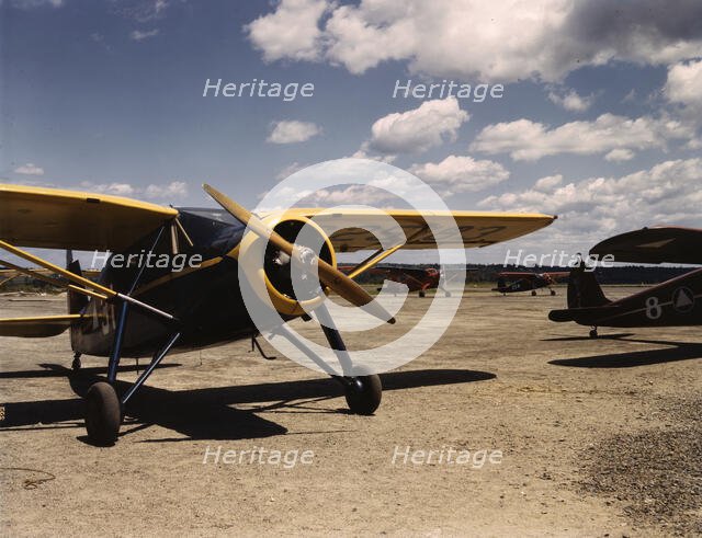 Civil Air Patrol Base, Bar Harbor, Maine, 1943. Creator: John Collier.