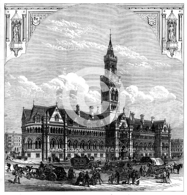 The new Townhall, Bradford, 1873. Creator: Unknown.