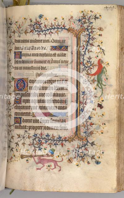 Hours of Charles the Noble, King of Navarre (1361-1425): fol. 219r, Text, c. 1405. Creator: Master of the Brussels Initials and Associates (French).