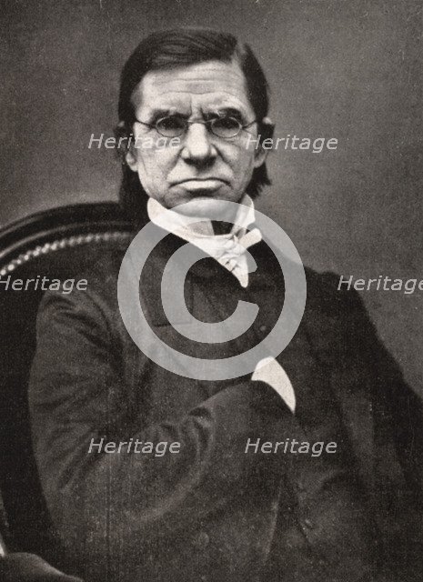 Emile Littre, French lexicographer and philosopher, 19th century. Artist: Pierre Petit