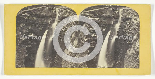 Freer Glen at Watkins Entrance Gorge View 1st Glen, 1860/65. Creator: J. C. Burritt.