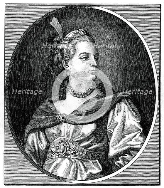 La Clairon, 1766.Artist: Schenau