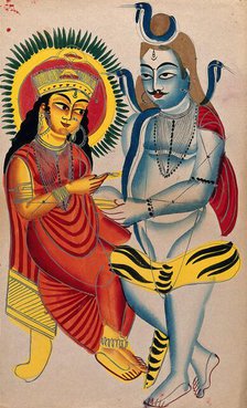 Shiva begging from Annapurna. Creator: Unknown.