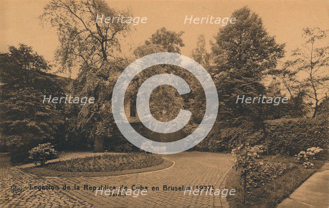 'Legacion de la Republica de Cuba en Bruselas (1927) - Jardin', c1927. Artist: Unknown.