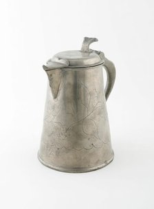 Covered Flagon with Spout, Sweden, 1820. Creator: Unknown.