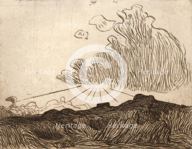 Effet de Soleil dans un Nuage (Effect of Sun through a Cloud), 1893. Creator: Roderic O'Conor.