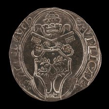 Della Rovere Shield, Crossed Keys, and Tiara [reverse], 15th century. Creator: Unknown.