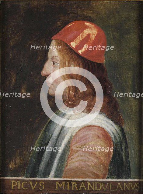 Portrait of Giovanni Pico della Mirandola, c. 1660. Artist: Anonymous  