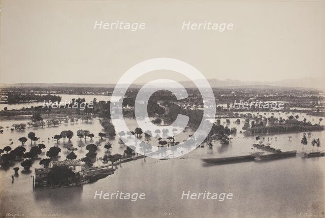 Avignon (Flood of 1856) (Avignon [Inondation de 1856]), 1856. Creator: Edouard Baldus.