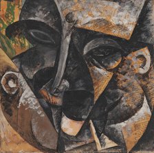 Dinamismo di una testa d'uomo, 1915. Creator: Boccioni, Umberto (1882-1916).