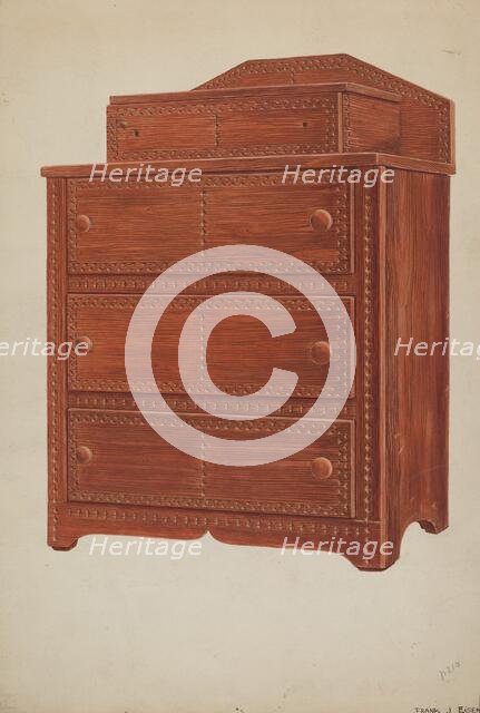 Sewing Cabinet, c. 1937. Creator: Frank Eiseman.