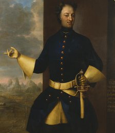 Karl XII, 1682-1718, King of Sweden pfalzgrave of Zweibrücken, 1719. Creator: Johann Heinrich Wedekind.