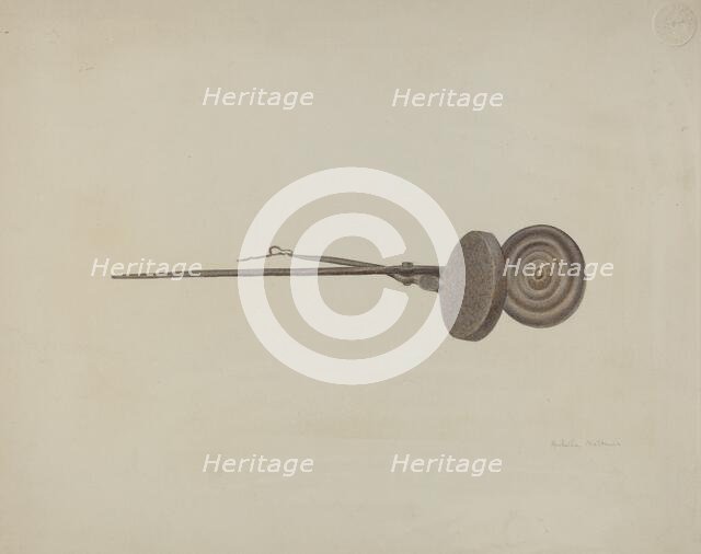 Waffle Iron, 1935/1942. Creator: Ardella Watkins.