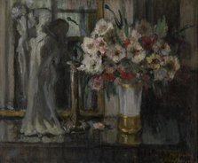 Still Life with Flowers, 1924. Creator: Auguste Oleffe.