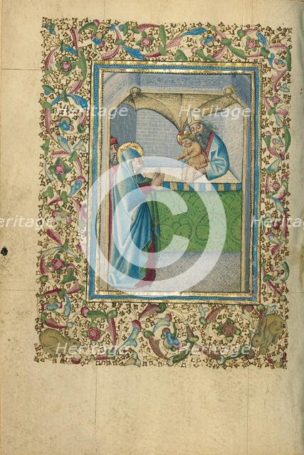 The Presentation in the Temple; Book of Hours, about 1460. Creator: Unknown.