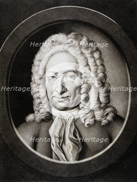 Gottfried Wilhelm von Leibniz, German philosopher and mathematician, 1781. Artist: Johann Elias Haid