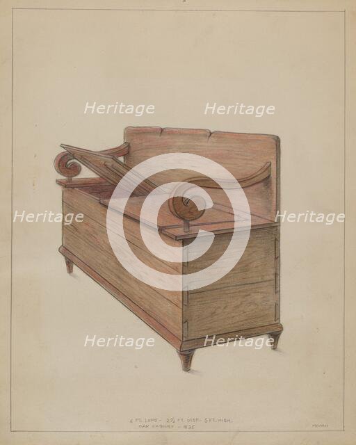 Cabinet, c. 1936. Creator: Franklin C. Moyan.