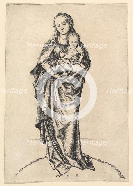 Virgin and Child with an Apple, ca. 1475. Creator: Martin Schongauer.