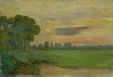 Sunset in Kaloc, 1890-1900. Creator: Jozef Hanula.