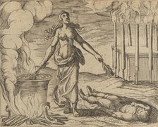 Medea Restoring Aeson's Youth (Aesoni decerptio iuventam restituit Medea),..., Published after 1606. Creator: Antonio Tempesta.