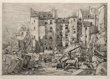 Demolition of Old Houses in Paris, 1862. Creator: Maxime Lalanne (French, 1827-1886).