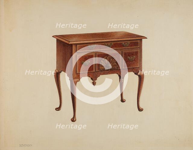 Lowboy, c. 1938. Creator: Eva Fox.