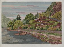 Landscape in Petit Point, 1937. Creator: J. Howard Iams.