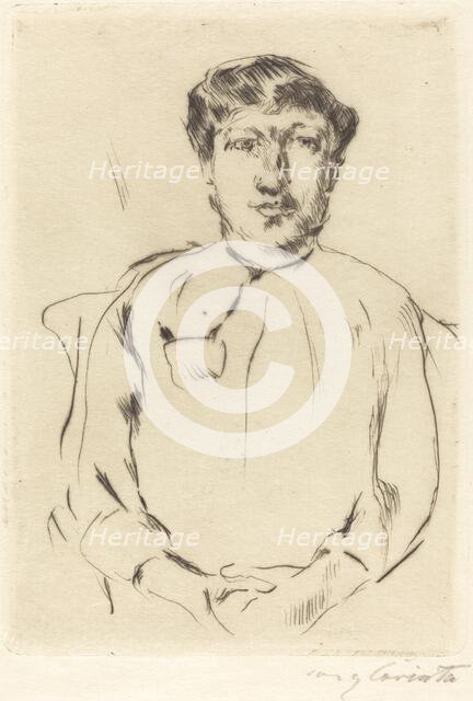 Frauenbildnis (Portrait of a Woman), 1914. Creator: Lovis Corinth.