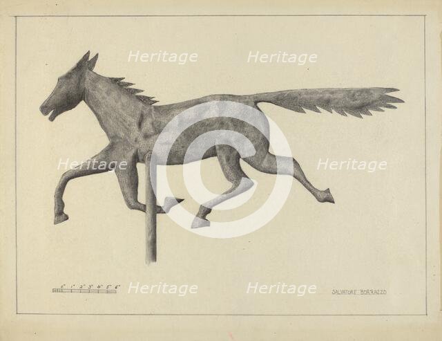 Prairie Horse Weather Vane, c. 1936. Creator: Salvatore Borrazzo.