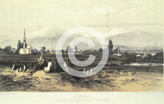 Yenidje, 1851. Creator: Edward Lear.