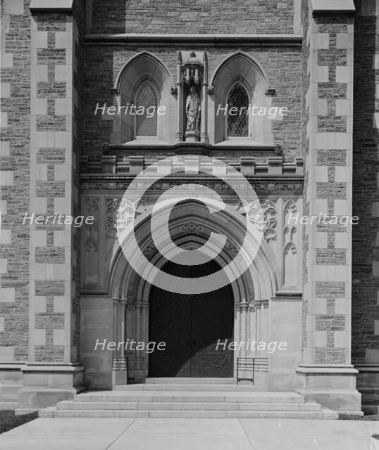 Doorway, Thompson Memorial Chapel, Williams College, Mass., c1908. Creator: Unknown.