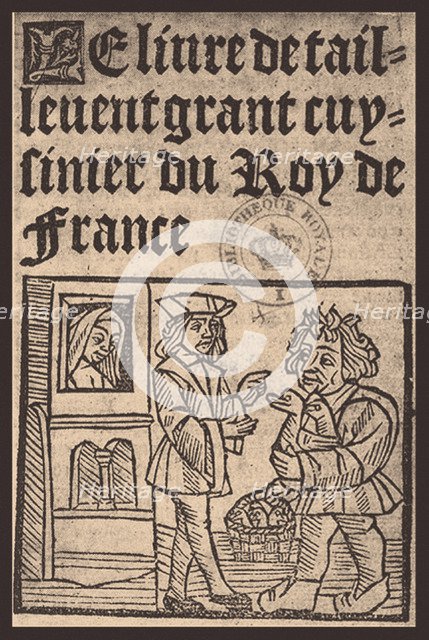 Guillaume Tirel, dit Taillevent  (Le Viandier), 16th century. Artist: Anonymous  