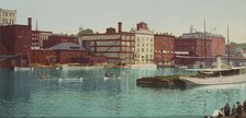 Across the river, Oswego, ca 1900. Creator: Unknown.