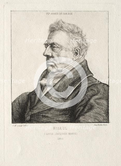 L. J. Marie Bizeul, a Breton Archaeologist, 1860-1861. Creator: Charles Meryon (French, 1821-1868).