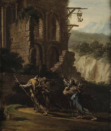 On the Road to Emmaus. Creator: Magnasco, Alessandro (1667-1749).