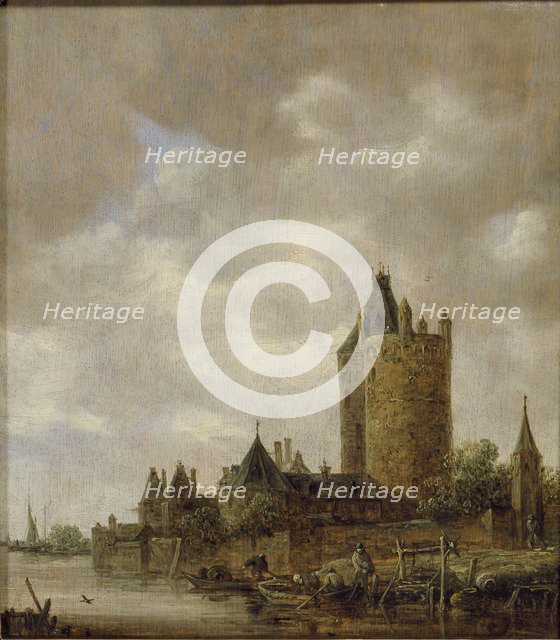 A Castle by a River, 1647. Artist: Jan van Goyen.