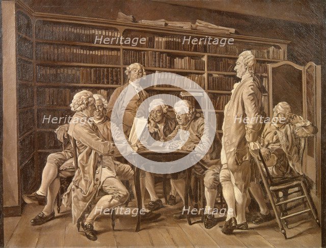 The Meeting of Encyclopédistes at Diderot's Home, 1859.