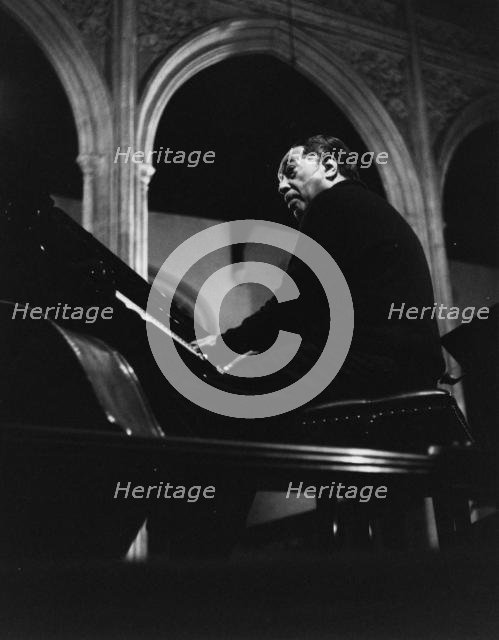 Duke Ellington, rehearsal for a Sacred Concert at Great St Mary's Church, Cambridge, 1967. Creator: Brian Foskett.