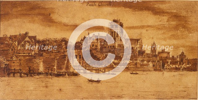 'Paul's Church', City of London, c1634-c1642. Artist: Unknown