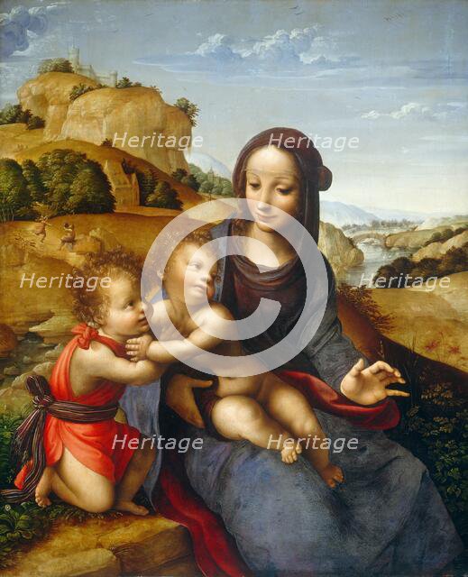 Madonna and Child with the Infant Saint John, c. 1505. Creator: Fernando Yáñez de la Almedina.