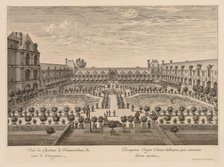 Vue du Château de Fontainebleau, du côté de lOrangerie, 1679. Creator: Israël Silvestre (French, 1621-1691).