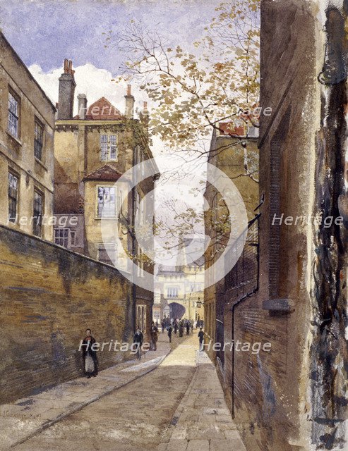 Public Record Office, Chancery Lane, Lane, 1881. Artist: John Crowther