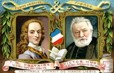 Voltaire and Victor Hugo, c1900. Artist: Unknown