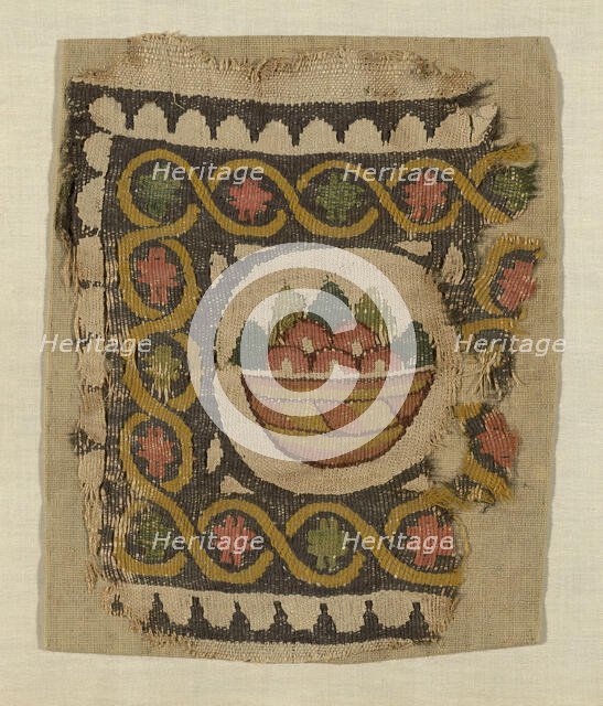 Fragment, Egypt, Roman period (30 B.C.- 641 A.D.)/Arab period (641-969), 5th/6th century. Creator: Unknown.