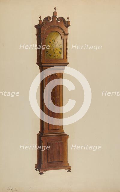 Tall Clock, c. 1938. Creator: Ferdinand Cartier.