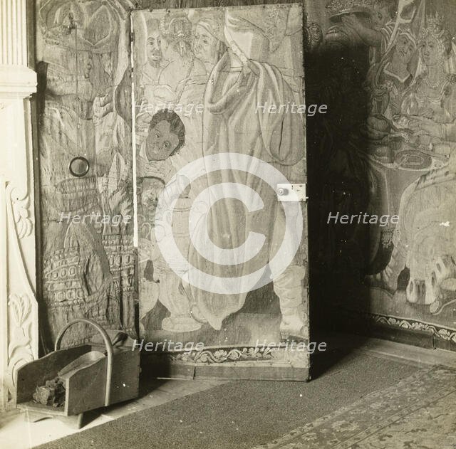 Kelmscott Manor: In the Tapestry Room, 1896. Creator: Frederick Henry Evans.