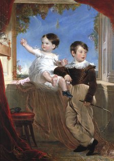 'John Strange Williams and Sarah Ann Williams', 1830.                                         Artist: John Richard Wildman