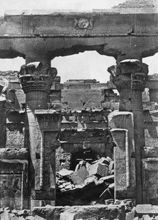 Temple ruins, Egypt, 1852.  Artist: Maxime du Camp