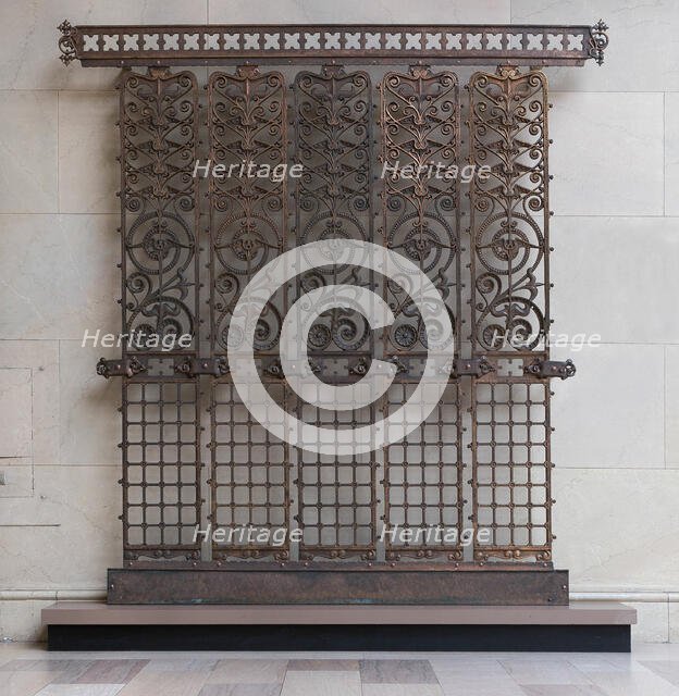 Elevator Grille from the Manhattan Building, Chicago, Illinois, 1889-91. Creator: Jenney & Mundie.
